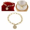 0134 Bransoletka elegancka złota 18cm pozłacana 14k 